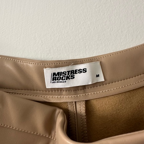 House of CB / Mistress Rocks Faux Vegan Leather Chap Pants - Picture 3 of 3